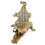 Ambrose Diamond Encrusted Gold Plated Crocodile (25"L x 9"W x 7.5"H) B03050113
