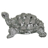Ambrose Diamond Encrusted Chrome Plated Turtle (14