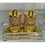 Ambrose Exquisite Salt & Pepper Canisters with Tray in Crushed Diamond Glass in Gift Box B03050634