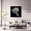 Oppidan Home "Leopard in Black and White" Acrylic Wall Art (40"H x 40"W) B03050779