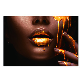 Oppidan Home "Sensuous Woman and Liquid Gold" (40"H x 60"W) B03050822