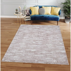 Milano Collection Champagne Bliss Woven Area Rug B03063077