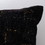 Decorative Black and Gold Chenille Throw Pillow B03063087