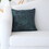 Decorative Denim Blue and Gold Chenille Throw Pillow B03063091