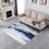 ZARA Collection Abstract Design Gray Blue Yellow Machine Washable Super Soft Area Rug B03068251