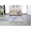 ZARA Collection Abstract Design Silver Blue Machine Washable Super Soft Area Rug B03068253