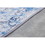 ZARA Collection Abstract Design Silver Blue Machine Washable Super Soft Area Rug B03068254