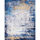 ZARA Collection Abstract Design Grey Brown and Rust Machine Washable Super Soft Area Rug B03068259