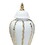 Elegant White Ceramic Ginger Jar with Gold Accents - Timeless Home Decor B03082094