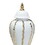 Elegant White Ceramic Ginger Jar with Gold Accents - Timeless Home Decor B03082095