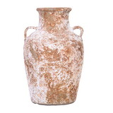 Artisan Ceramic Aged Terracotta Vase - Country Charm for Your Home B03084895