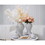 Elegant White Ceramic Ginger Jar with Decorative Design B030P154544