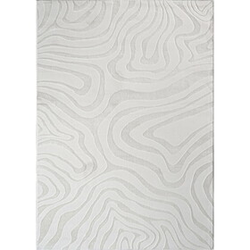 "Ava" Luxury Area Rug in Cream Abstract Design B030P216124