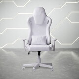 Techni Sport TSF45C Velvet Memory Foam Gaming Chair - White B031123716