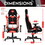 Techni Sport TSF72 Echo Gaming Chair - Black with Red & White B031135060