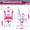 Techni Sport TSF72 Echo Gaming Chair - White with Pink B031135061