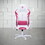 Techni Sport TSF72 Echo Gaming Chair - White with Pink B031135061