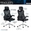 Techni Mobili Essential Ergonomic Office Chair with Headrest & Lumbar Support, Black B031P154876
