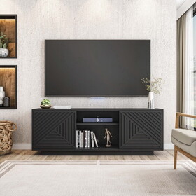 Techni Mobili Modern TV Stand for TVs Up to 70", Black B031P154883