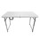 Techni Home 4 FT Granite White Adjustable Height Folding Table with Easy-Carry Handle