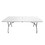 Techni Home 6 FT Granite White Folding Table with Easy-Carry Handle