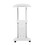 Techni Mobili Sit-to-Stand Rolling Adjustable Laptop Cart with Storage, White B031P204883