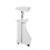 Techni Mobili Sit-to-Stand Rolling Adjustable Laptop Cart with Storage, White B031P204883