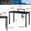 Techni Mobili Industrial Writing Desk, Black B031P205213