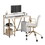 Techni Mobili Industrial Writing Desk, Gold B031P205218