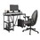 Techni Mobili Industrial Writing Desk, Black B031P205222