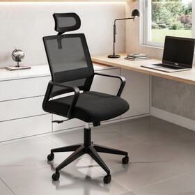 Techni Mobili Ergonomic Office Chair with Lumbar Support and Adjustable Headrest B031P215608