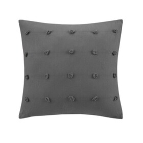 Brooklyn Cotton Jacquard Pom Pom Square Pillow B035100350