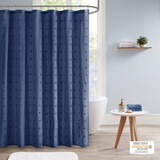 Brooklyn Cotton Jacquard Pom Pom Shower Curtain B035100366
