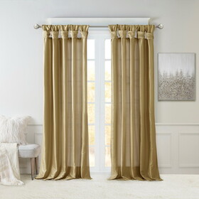 Twist Tab Lined Window Curtain Panel(Only 1 pc Panel) B035100449