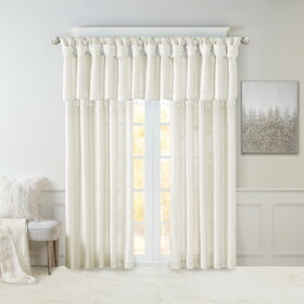 Twist Tab Lined Window Curtain Panel(Only 1 pc Panel) B035100450