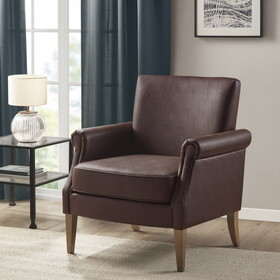 Annika Faux Leather Accent Arm Chair B035118534