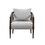 Josefine Spindle Accent Armchair with Removable Back Pillow B035118537