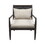 Lillie Handcrafted Seagrass Back Armchair with Removable Seat Cushion and Back Pillow B035118538