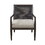 Lillie Handcrafted Seagrass Back Armchair with Removable Seat Cushion and Back Pillow B035118538