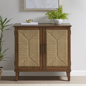 Seagate Handcrafted Seagrass 2-Door Accent chest B035118544
