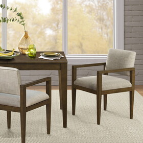 Benson Upholstered Dining Chairs with Arms (Set of 2) B035118584