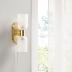 Double Tube 2-Light Wall Sconce B035122352
