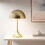 Dome-Shaped 2-Light Metal Table Lamp B035122356