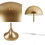 Dome-Shaped 2-Light Metal Table Lamp B035122356