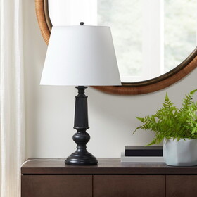 Black Faceted Table Lamp 24.25"H B035122358