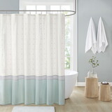 Myla Cotton Jacquard Shower Curtain B035129342