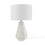 23" Resin Table Lamp with Faux Wood Texture B035129485