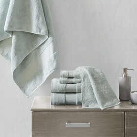 Turkish Cotton 6 Piece Bath Towel Set B035129623