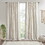 Imani Cotton Printed Curtain Panel with Chenille Stripe and Lining B035129660