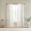 Yarn Dye Sheer Curtain Panel Pair(2 pcs Window Panels) B035129666